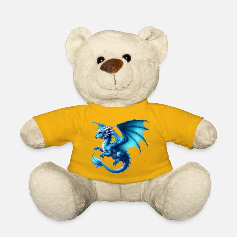 Drache - Teddy - Sonnengelb