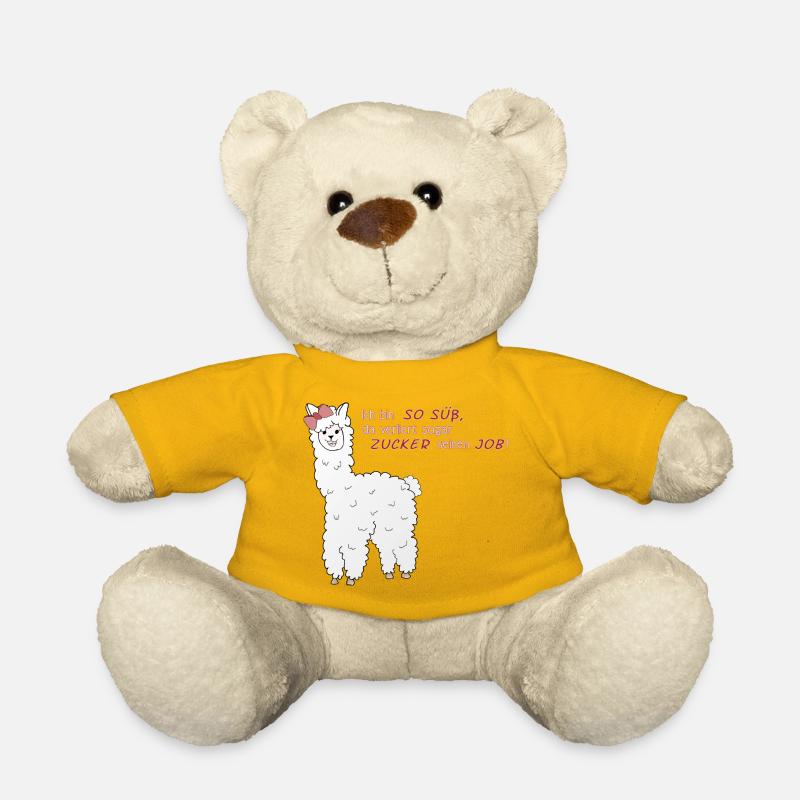 Süßes Alpaka - Teddy - Sonnengelb