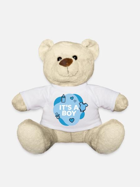 C’est une baby shower de bébé garçon - Nounours - jaune soleil