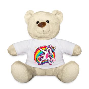 Dab Unicorn Dabbing Unicorns Unicorn Girl - Teddy Bear - sun yellow - Front