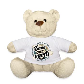 Save our Earth - Teddy Bear - sun yellow - Front