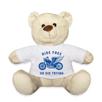 Winged Bicycle Ride Free Design - Teddy Bear - sun yellow - Front