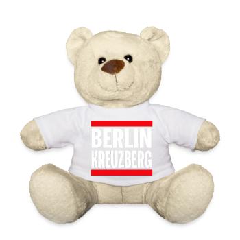 Berlin Kreuzberg Bold Typography - Teddy Bear - sun yellow - Front