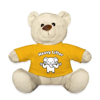 Heavy Lifter Elephant - Teddy Bear - sun yellow - Front