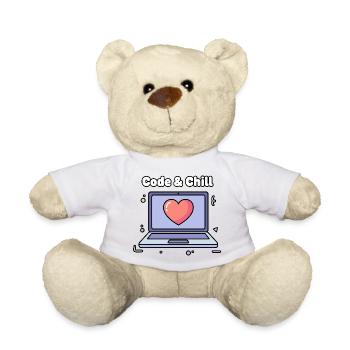 Code & Chill Heart Ordinateur portable - Nounours - jaune soleil - Devant