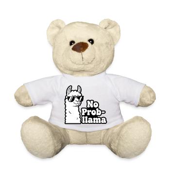 No Prob Llama Kontrastdruck - Teddy - Sonnengelb - Vorne