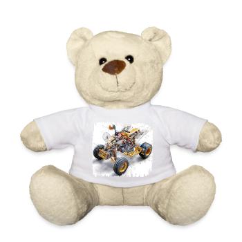 Quad Bike CAD Blueprint Design - Teddy Bear - sun yellow - Front