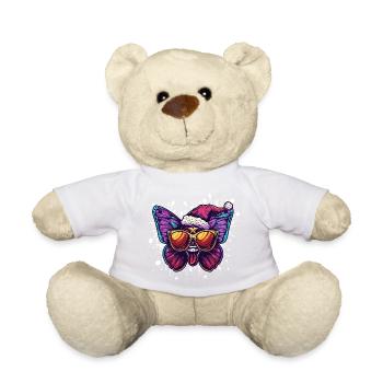 Schmetterling Weihnachten Lustig - Teddy - Sonnengelb - Vorne