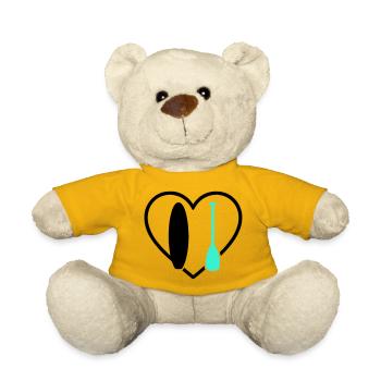 Paddle SUP Heart Board Wave Water Sport - Teddy Bear - sun yellow - Front