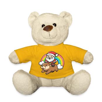 Biber Weihnachtsmann Weihnachten - Teddy - Sonnengelb - Vorne