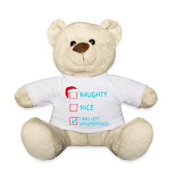 nice_naught_blue - Teddy Bear - sun yellow - Front