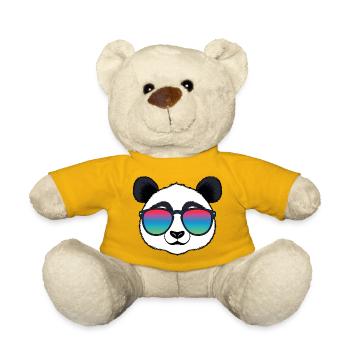 Panda Rainbow Sunglasses - Teddy Bear - sun yellow - Front
