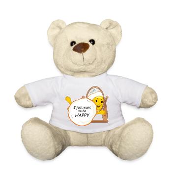 I_just_want_to_be_happy - Teddy - Sonnengelb - Vorne