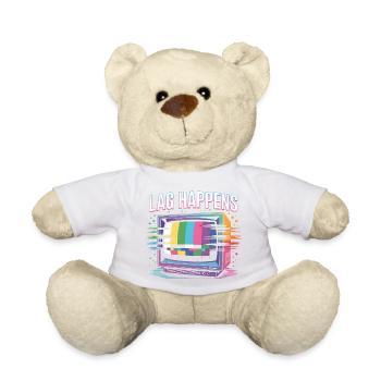 Lag Happens | Online Gaming Ping Humor - Teddy Bear - sun yellow - Front