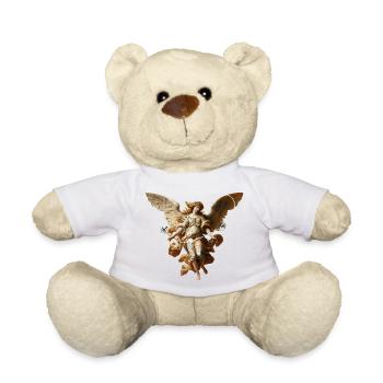 Engel mit verwitterten Flügeln - Teddy - Sonnengelb - Vorne