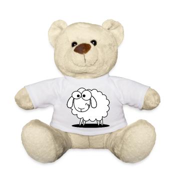 Lustiges Schaf mit süssem Blick - Teddy - Sonnengelb - Vorne
