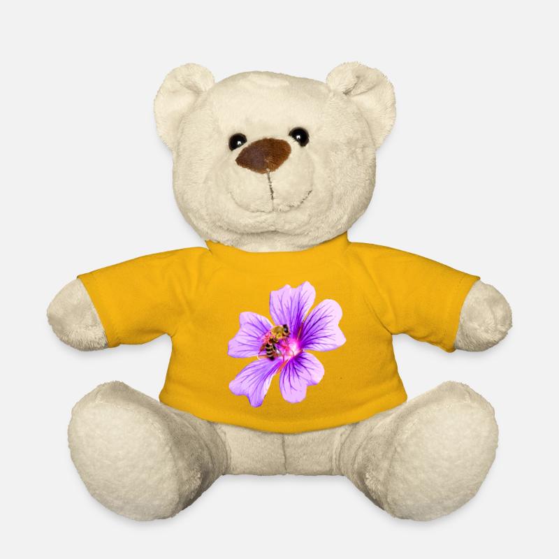 Biene Blüte - Teddy - Sonnengelb