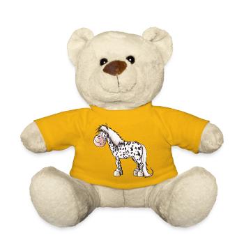 Tigerschecke Pony - Teddy - Sonnengelb - Vorne