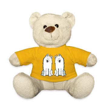Samoyed Team - Samoyède - Nounours - jaune soleil - Devant