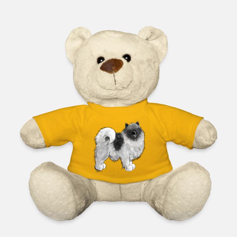 Wolfsspitz Hundemotiv I Comic Hund Geschenk - Teddy - Sonnengelb