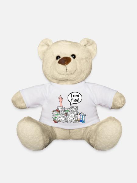 I am fine! - Teddy Bear - sun yellow