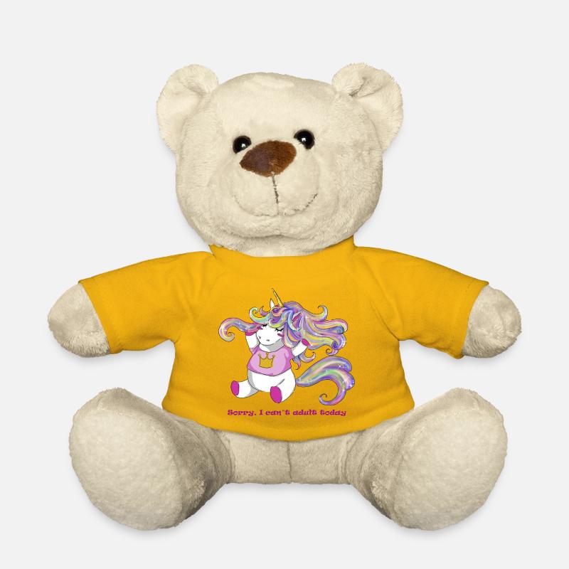 Licorne - Nounours - jaune soleil
