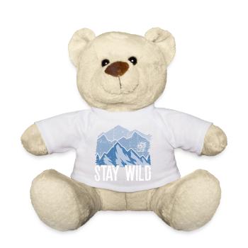 Stay Wild Mountain Peaks - Teddy Bear - sun yellow - Front