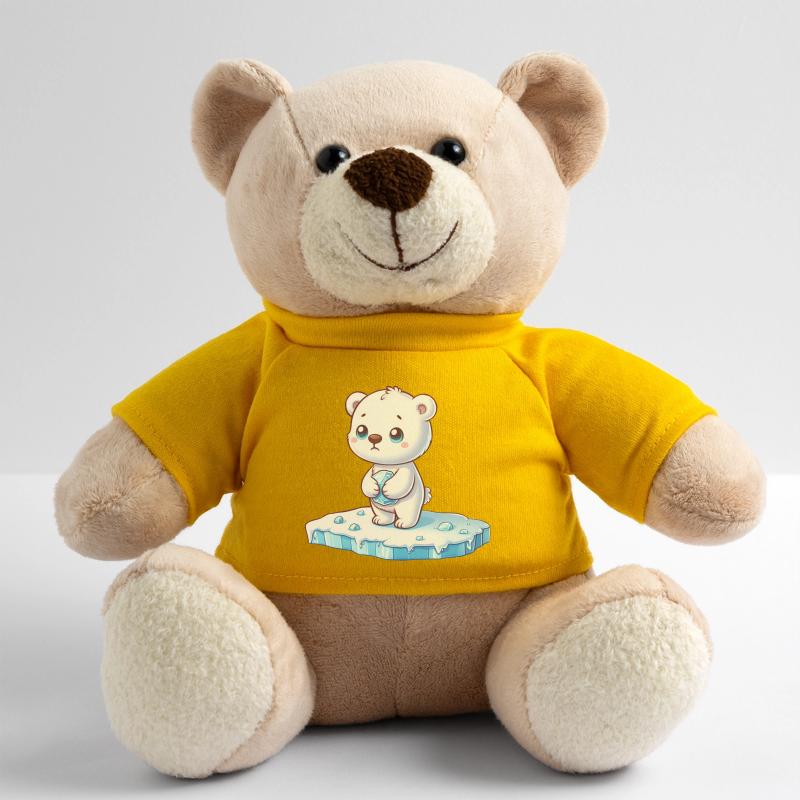 Polar bear on ice floe global warming Teddy Bear