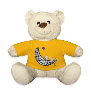 Mond mit Rankenornament - Teddy - Sonnengelb - Vorne
