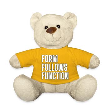 FORM FOLLOWS FUNCTION - Bauhaus Design Wagenfeld - Teddy Bear - sun yellow - Front
