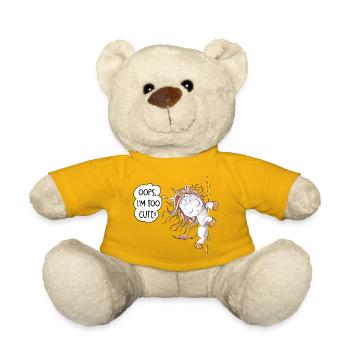 Trop mignon Rainbow Unicorn Fantasy - Nounours - jaune soleil - Devant
