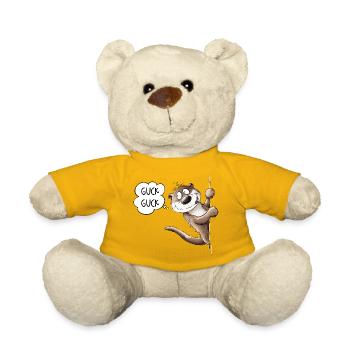 Look Look Otter Animal Motif I Sea Otter - Teddy Bear - sun yellow - Front