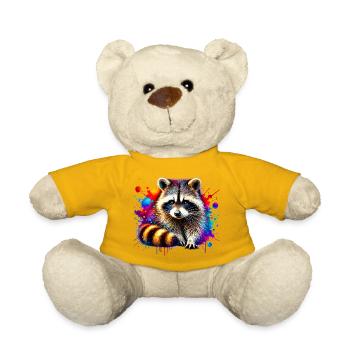 Raccoon - Teddy Bear - sun yellow - Front
