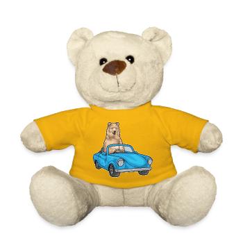 Bear Car - Teddy Bear - sun yellow - Front