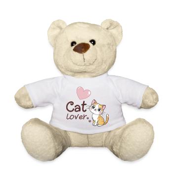 Lustiges Kätzchen-Rosa-Herz-Design - Teddy - Sonnengelb - Vorne