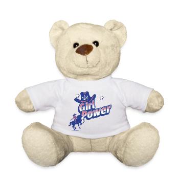Girl Power - blauer Western - Teddy - Sonnengelb - Vorne