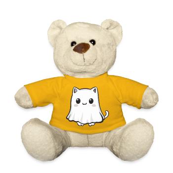 Katze Halloween Geist - Teddy - Sonnengelb - Vorne