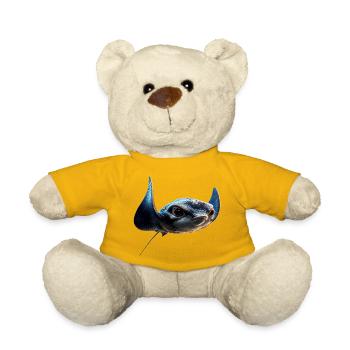 Manta Rochen Teufelsrochen Stachelrochen Taucher - Teddy - Sonnengelb - Vorne