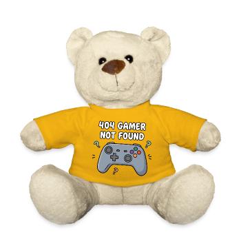 404 Gamer Nicht Gefunden - Teddy - Sonnengelb - Vorne