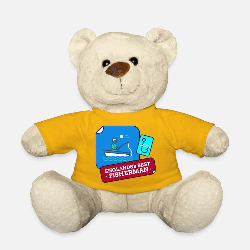 Le meilleur design de pêcheur d’Angleterre - Nounours - jaune soleil