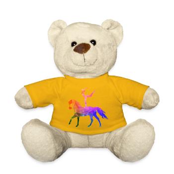 Voltigieren Akrobatik Reitsport Reiten Pferd bunt  - Teddy - Sonnengelb - Vorne