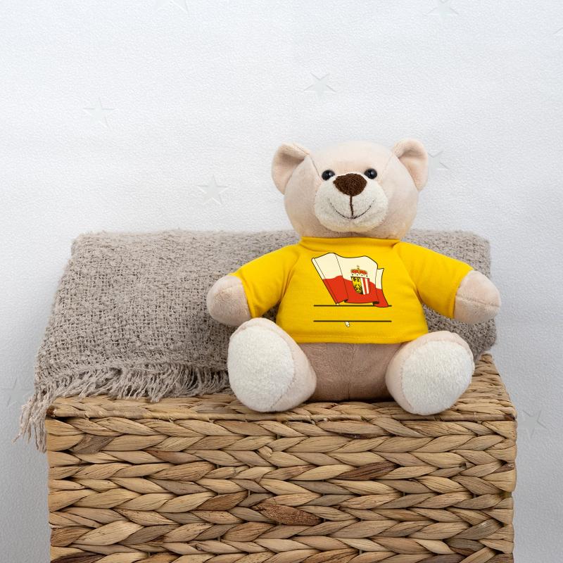 Upper Austria Flag – Text Space Teddy Bear