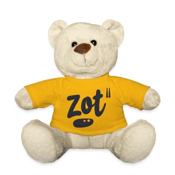 Crazy. Antwerp dialect - Teddy Bear - sun yellow - Front