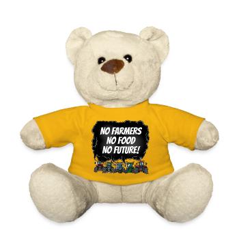 Boerenprotest_tshirt_EN - Teddy Bear - sun yellow - Front