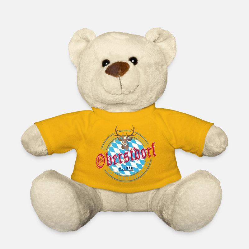 Oberstdorf Bayern Deutschland Allgäu Souvenir - Teddy - Sonnengelb