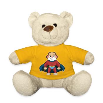 Dog Superhero Cloak - Teddy Bear - sun yellow - Front