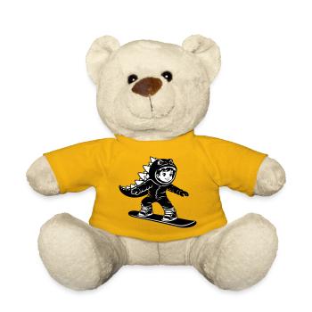 Snowboard Dragon Boy - Teddy - Sonnengelb - Vorne