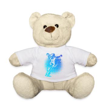 Lustiges Handball Motiv fuer Frauen - Teddy - Sonnengelb - Vorne