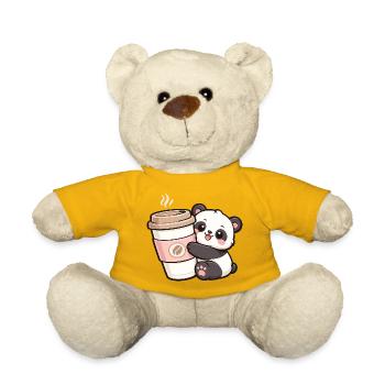 KaffeePanda Cuddly Hero - Teddy Bear - sun yellow - Front