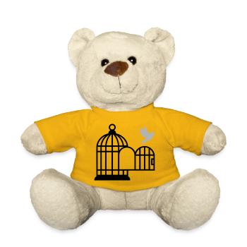 Birdcage Liberté Ouverte - Nounours - jaune soleil - Devant